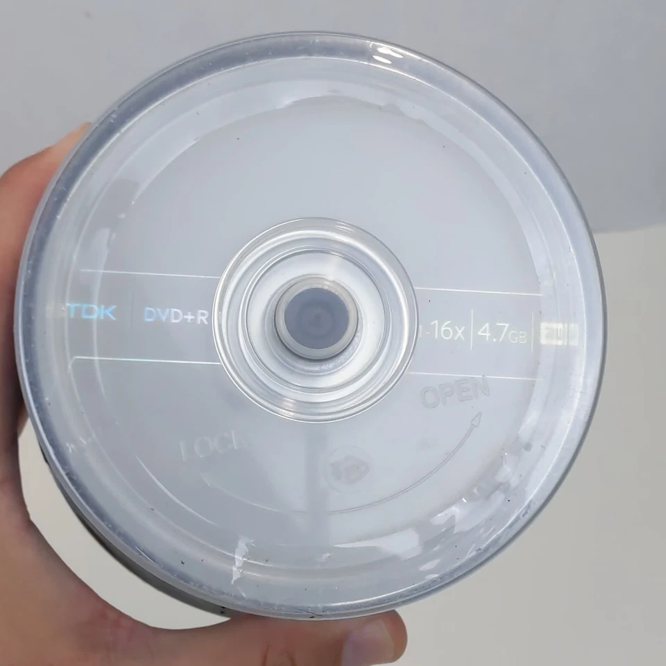 TDK DVD+R 50 Pack 4.7GB 16x Blank Media Spindle Recordable Discs New Sealed 50PK - Image 3 of 3