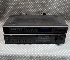 Trio KA-34 Integrated Amplifier + Synthesizer Tuner KT-34L Power Tested Hifi Vtg