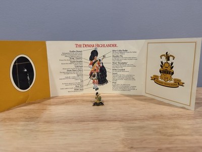 Dewar's Scotch Whiskey Advertising Enamel Lapel Pin Dewar Highlander Placeholder
