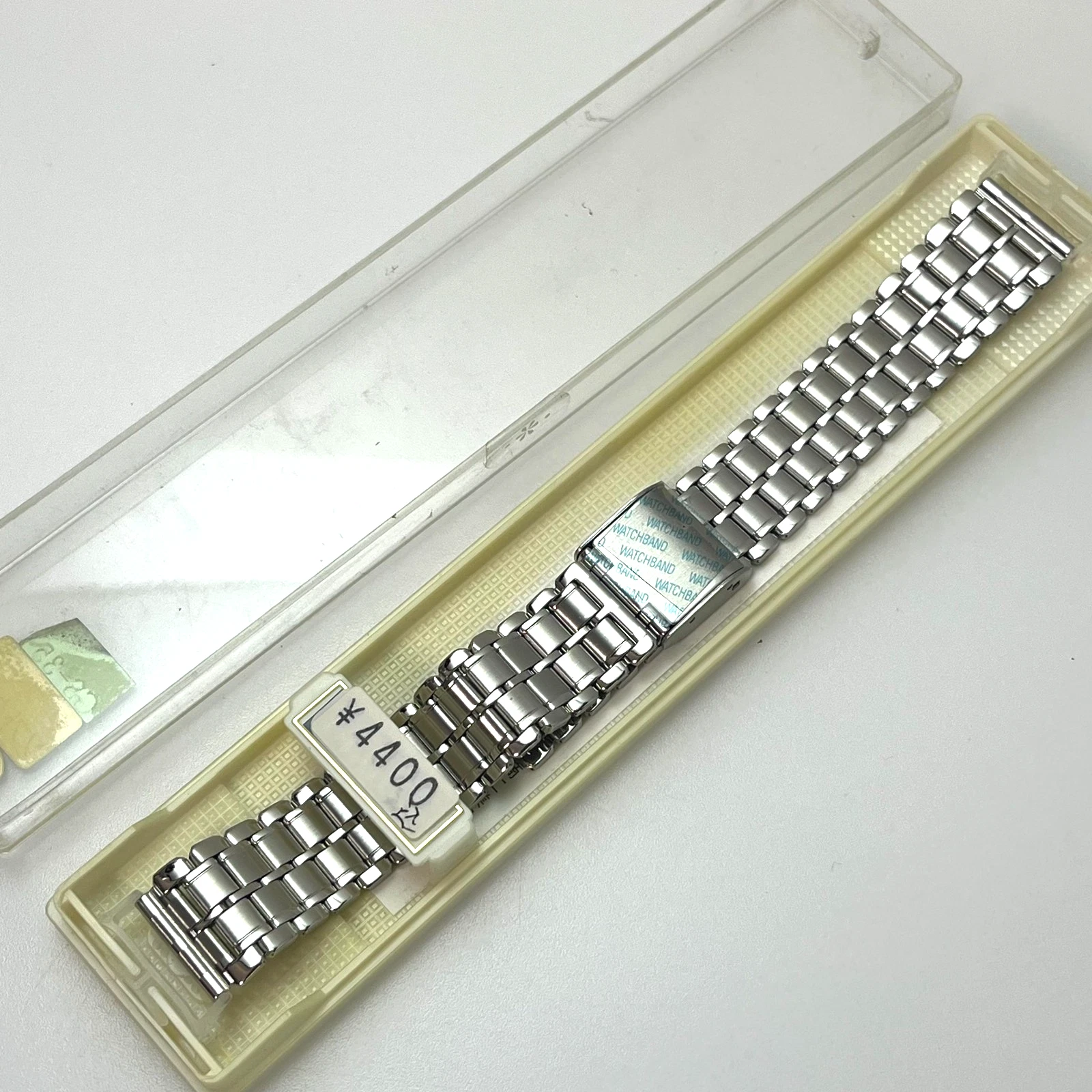 BAMBI Vintage SS Watch Band 16mm QB4535 GS-35 NOS Japan Soft Touch #741A