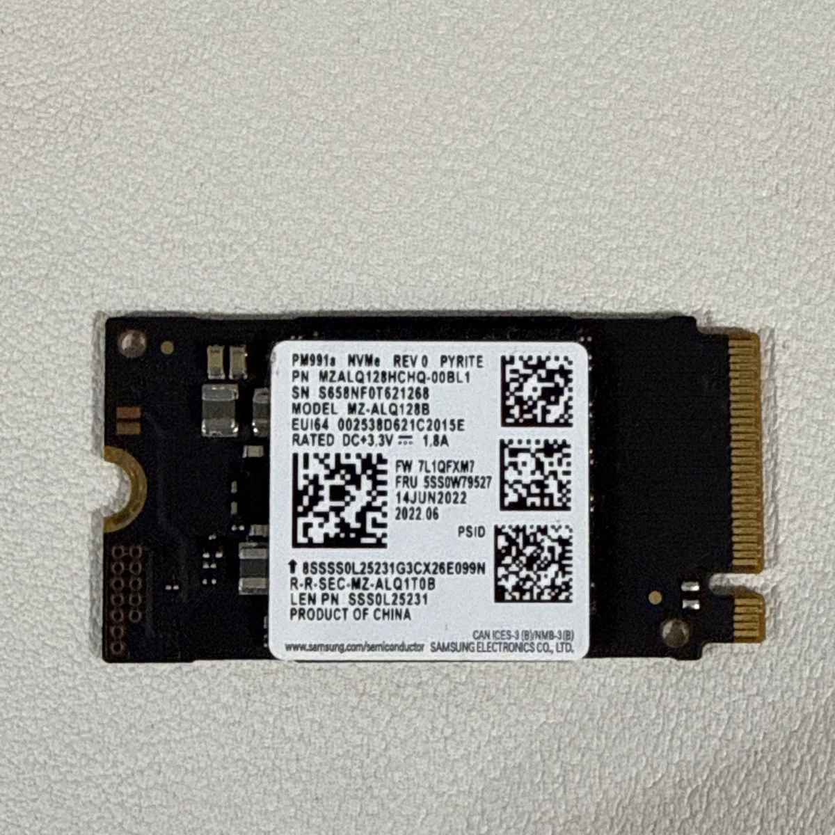 SAMSUNG 中古 m.2 NVMe SSD 128GB×6個セット Samsung M.2 Interface 128 GB Solid State Drives for sale - eBay