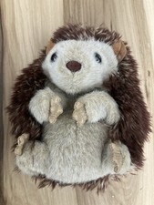 Folktails Folkmanis Puppets Brown Hedgehog Hand Puppet Plush Stuffed 7  RARE