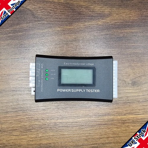 Digital LCD PC Computer Power Supply Tester 20/24 Pin 4 PSU ATX BTX ITX SATA HDD