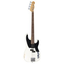 Fender Mike Dirnt Road Worn Precision Bass RW White Blonde - E-Bass