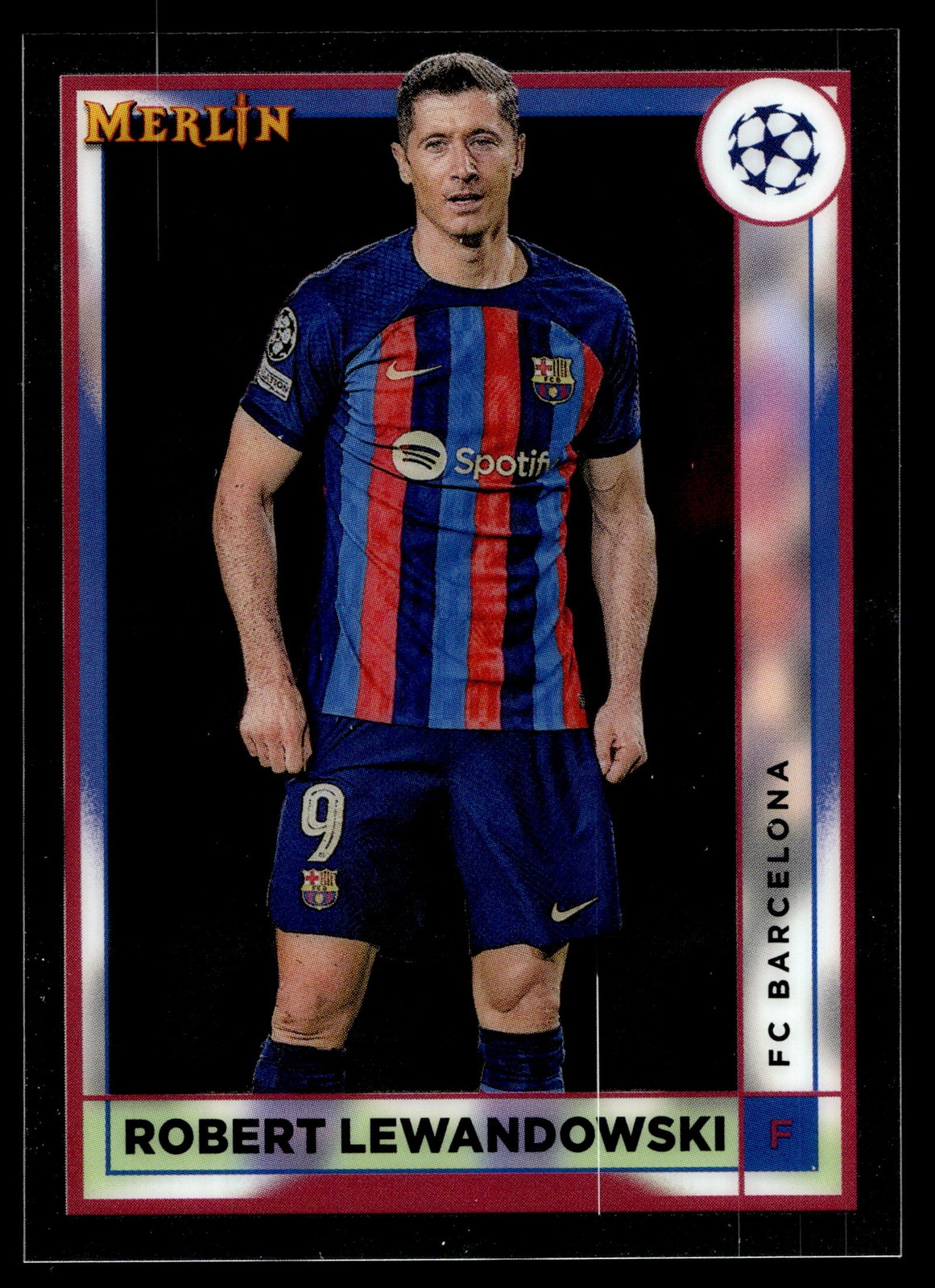 2022-23 Topps Merlin UEFA Club Competitions Robert Lewandowski #53 Barcelona