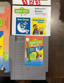 Sesame Street 123 Nintendo NES Complete in Box CIB with Poster - Box Excellent!