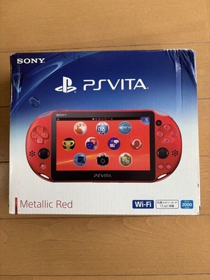 【Open Box】Sony PCH-2000 ZA26 Playstation PS Vita Wi-Fi Metallic Red Konsole