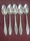 Towle Sterling Mary Chilton Pattern Lot Of 5 Tea Spoons Mono