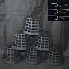 3 Pack - 6'' Black Ultimate Plastic Orchid Basket w/Hanger by Sophie's Orchids