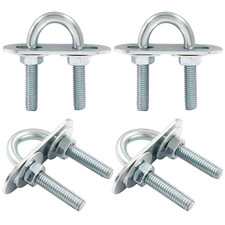 4 Pcs Round U Bolts M6 16mm Inner Width 46mm Length