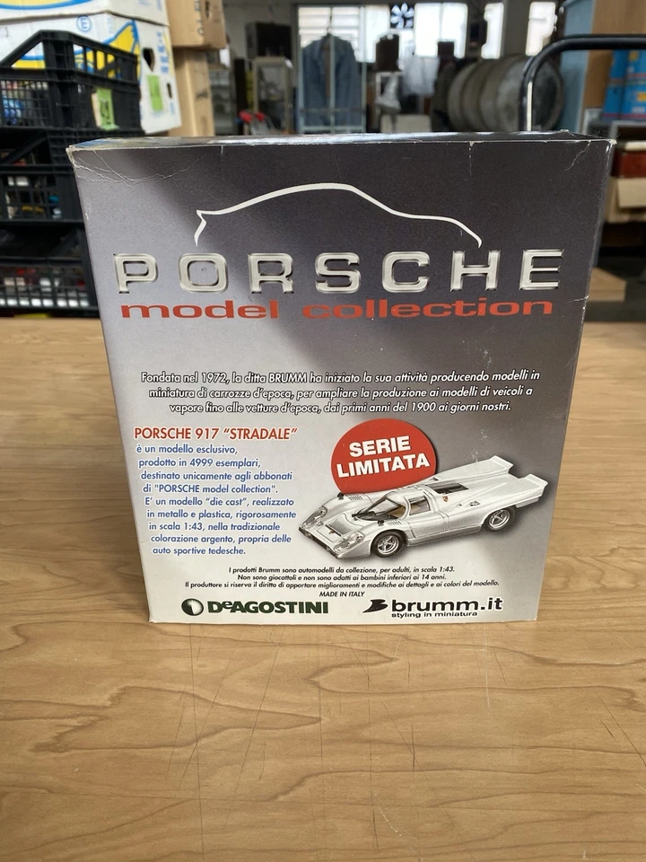 Modellino auto Brumm Porsche 917 Stradale argento Scala 1:43 serie limitata - Immagine 3 di 4