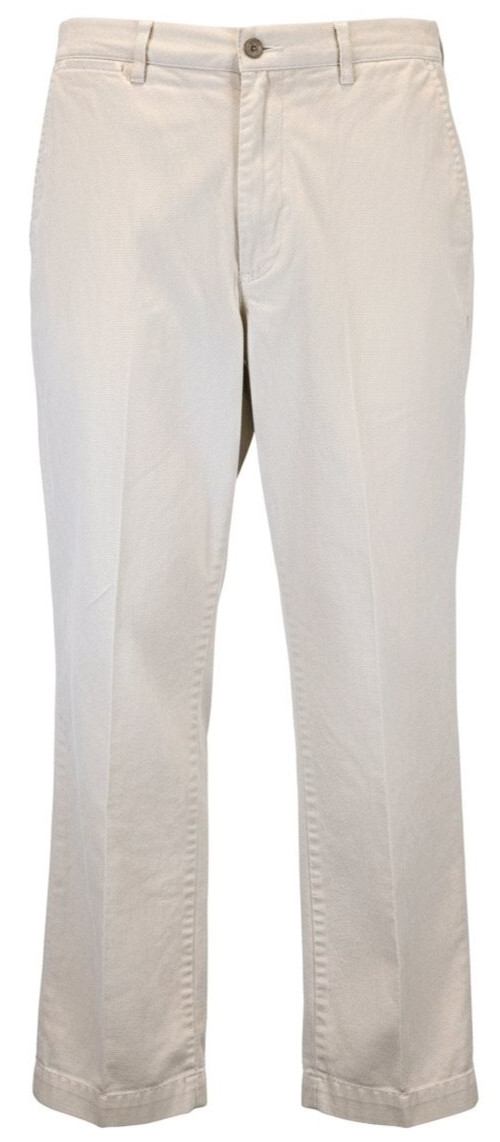 VTG RALPH LAUREN POLO CHINO PANTS MENS 34X32 BEIGE CLASSIC FLAT ZIP PREPPY FLAW