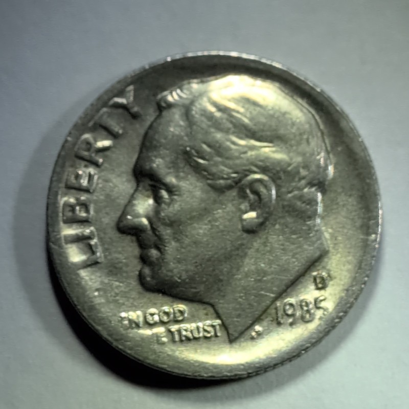 1985 D Roosevelt Dime Circulated