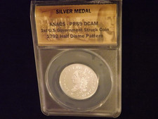 1792    Half Disme   !St US Government Struck  Coin  MEDAL      ANACS   PR  69 on The Hot Collector