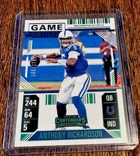 Anthony Richardson 2024 Panini Contenders Green - Playoff Ticket #100/175