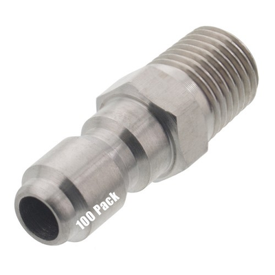 #ad #ad 100 1 4quot; MPT Male Stainless Steel Plug Quick Connect Coupler Pressure Washer $175.99