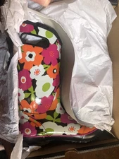 New Bogs Waterproof Boots Womens 7 Spring Flowers 525454