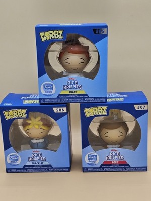 Funko Dorbz Rice Krispies Snap Crackle Pop (Set/3) #505-507 Limited Edition 3000