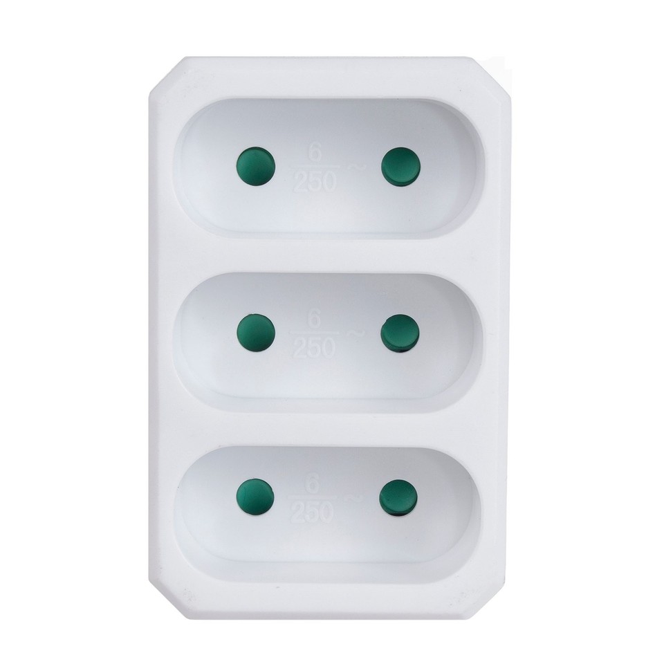 Maclean Energy MCE211 Presa Multipla Tripla Tedesca – 1x16A Schuko + 2x2,5A Euro, Con Protezione Bambini