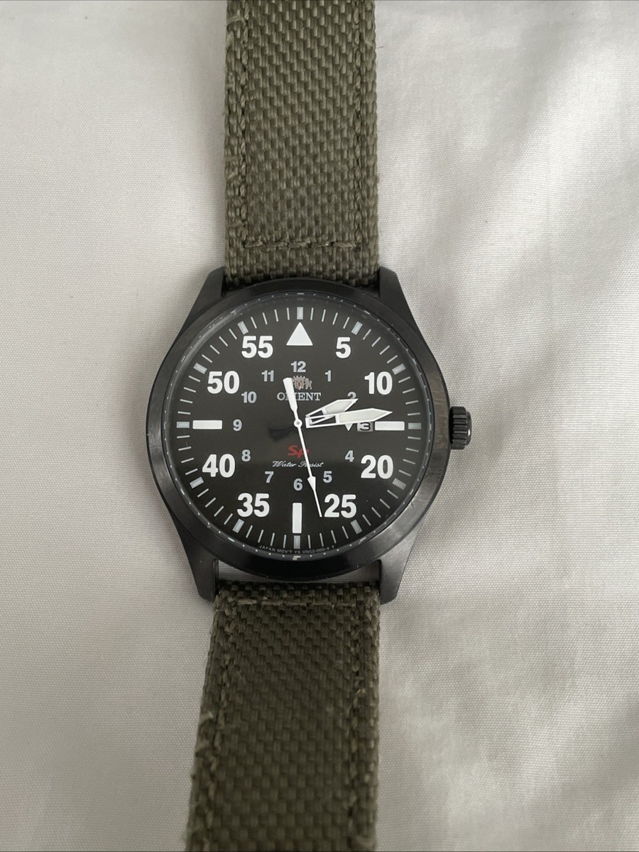 Orient Military SP UNG2-DO-A Black Dial Stainless Steel Mens Watch