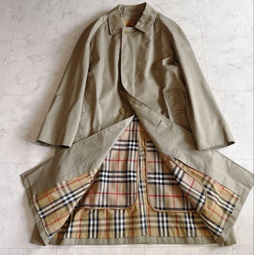 Burberry 90 2Way Trench Coat Nova Check L Uomo #EC AGA