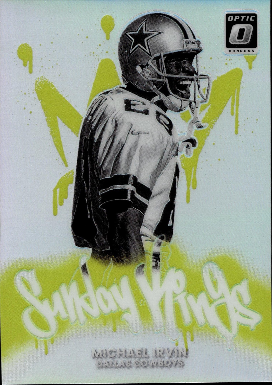 2025 Donruss Optic Sunday Kings Michael Irvin SSP Casae Hit Card #30