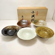 Saido Akazu Ware Small Bowls Set of 5 Dia4.7in w/Box Japan