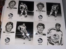 1980-81 WINNIPEG JETS TEAM ISSUE PHOTOS NHL HOCKEY WHA MORRIS LUKOWICH AHL WHL