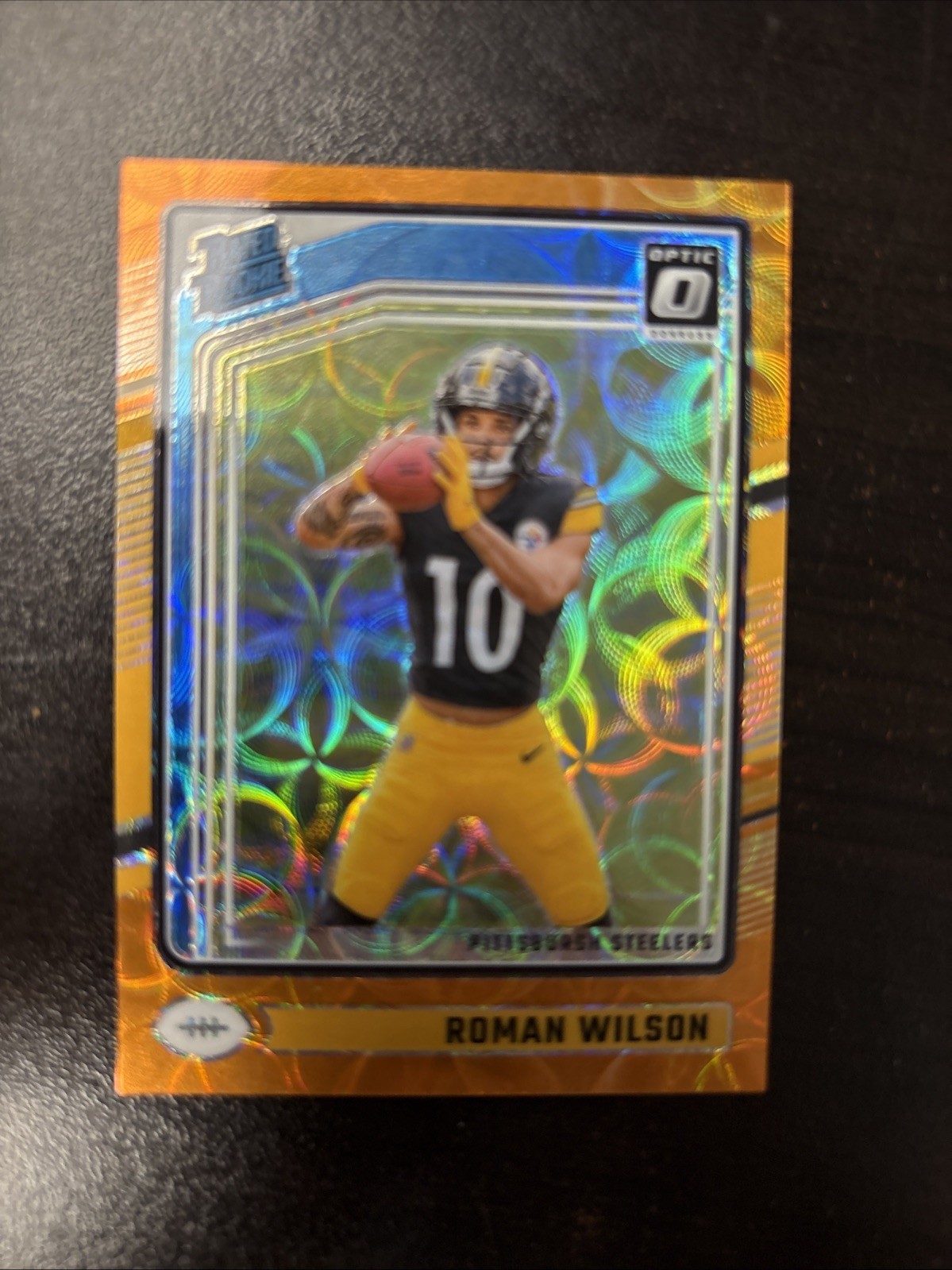 2024 Donruss Optic - Roman Wilson #285 - Orange Scope /79 - Steelers