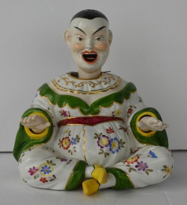 Dresden Schierholz Nodder Chinese Pagoda Figurine