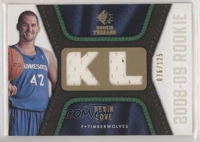 2008-09 SP Rookie Threads Rookie Threads Gold 76/125 Kevin Love #RT-KL RC h2o