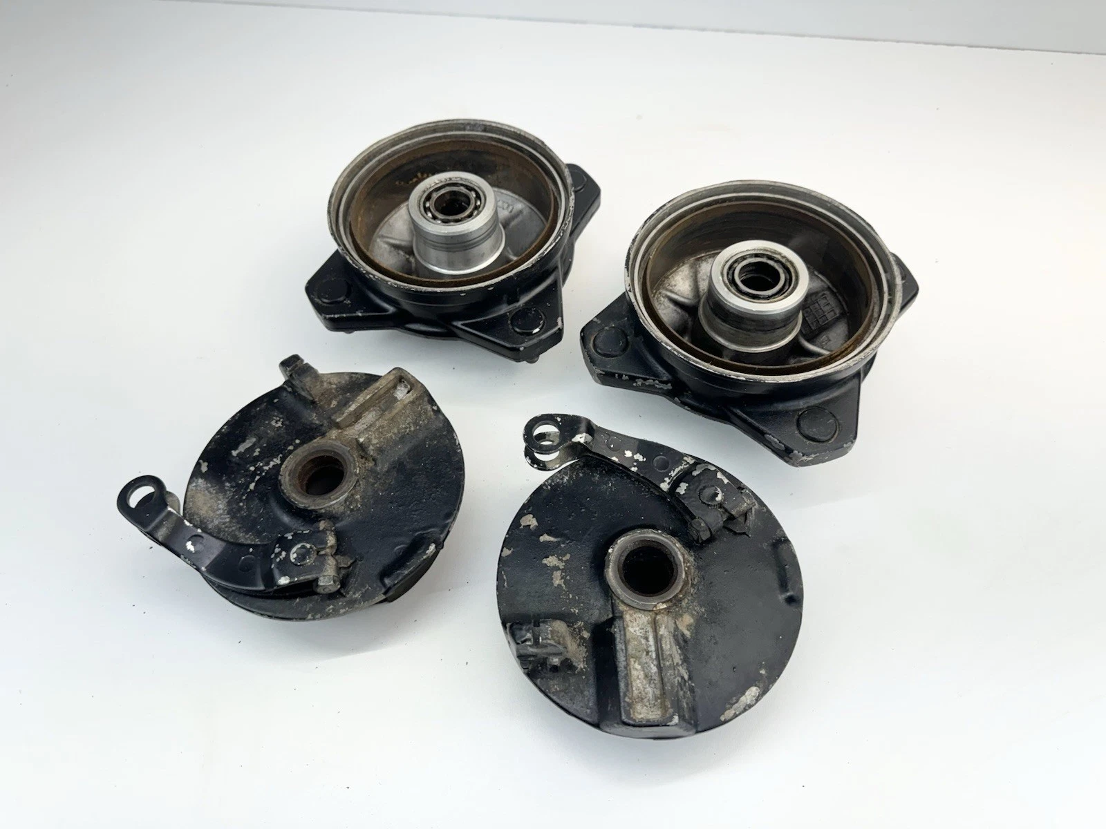 ✅ 1988 - 2002 Yamaha Blaster 200 YFS200 Front Drum Brake Set Pads Hubs OEM 1994