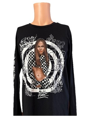 GUESS Jennifer Lopez J-LO It s My Party Black Long Sleeve Shirt Size Medium