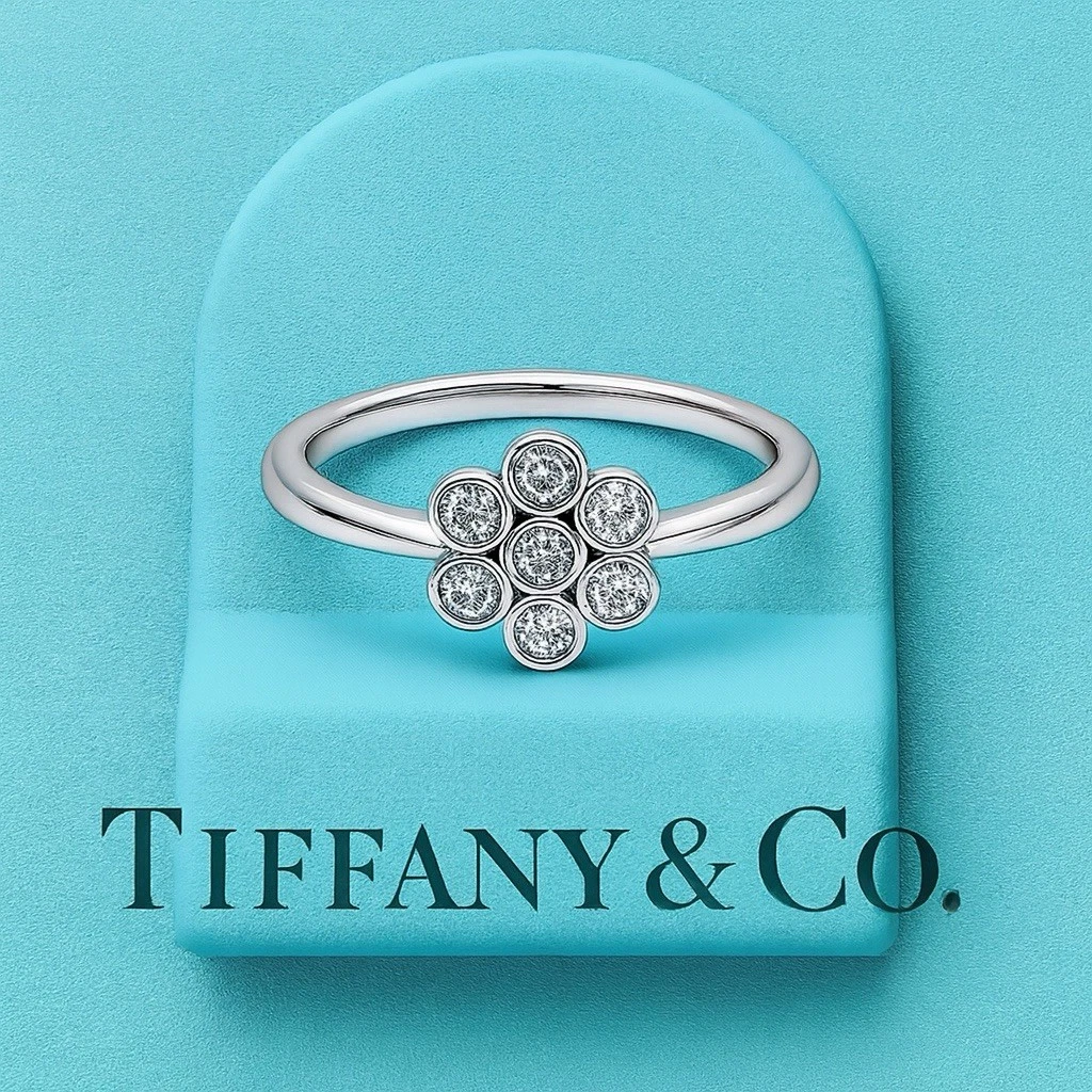 tiffany flower ring products for sale | eBay