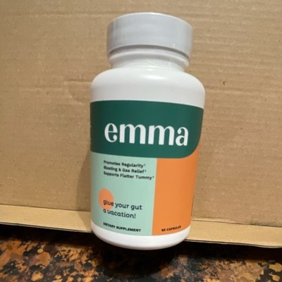 emma Digestive Support Gas Relief Vitamin D Thiamin Niacin 60 Capsules