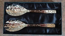 Versilbertes Servierset Lachs Design First-Nation Künstler Haisla -Paul Windsor
