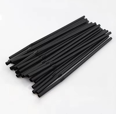 Black Flexible Straws   Party, Wedding, Kitchen Bulk 500pcs