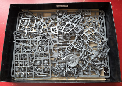 #ad A Box of left over spare parts figures weapons . heads general stuff. GBP 19.99