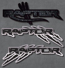 Car Truck Stickers Decals for Raptor Steel Pattern Silver X3 Vinyl Laminated