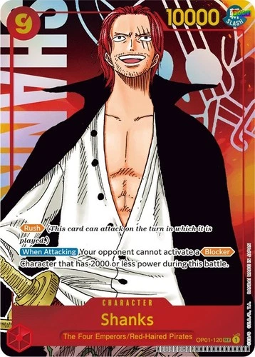 Shanks (Parallel) [OP01 - OP01-120] - NM [Foil] TCG One Piece
