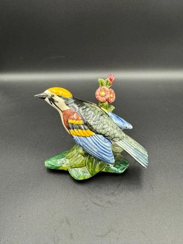 Vintage Stangl Pottery Chestnut-Sided Warbler #3812 Figurine Signed M