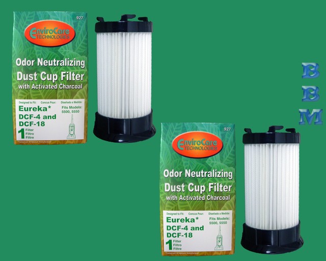 2 Eureka HEPA Filter DCF1 DCF4 DCF18 Model Boss Power Plus Vacuum 61770