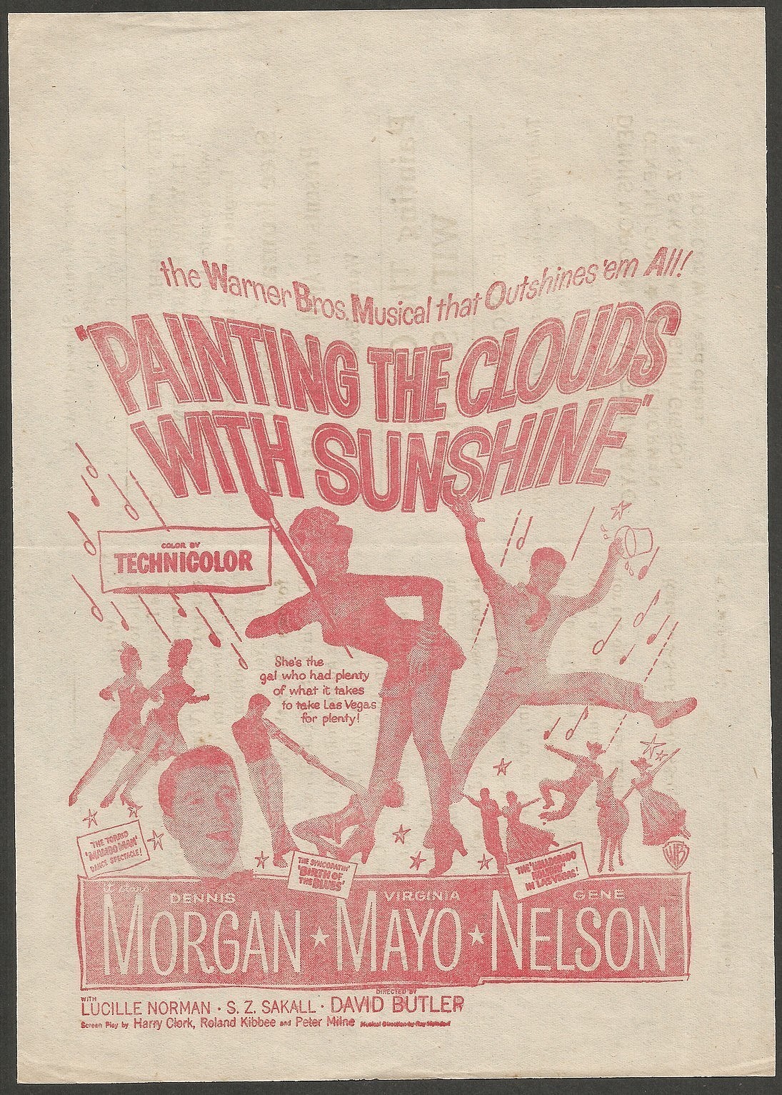 1951 Painting the Clouds with Sunshine herald Virginia Mayo Dennis