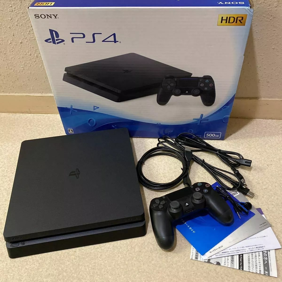 PlayStation 4 Jet Black PS4 (CUH-2200AB01) HDD 500GB SONY Japan Console