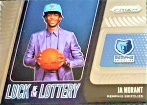2019-20 Panini Prizm Luck of the Lottery Ja Morant  #2 RC Grizzlies Pack Fresh!