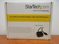 STARTECH ICUSB2321F 1 PORT USB TO SERIAL RS232 ADAPTER CABLE w/ COM Retentioin