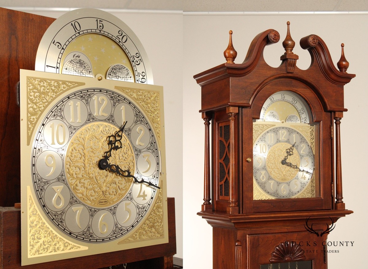 Ethan Allen Chippendale Style Cherry Grandfather Clock | eBay