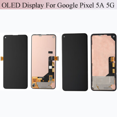 Best OEM OLED LCD Display Touch Screen Digitizer For Google Pixel 5A 5G ± Frame