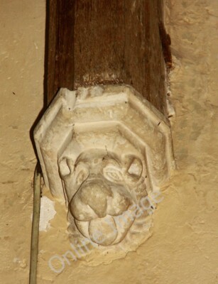 Photo 6x4 St Peter, Shropham, Norfolk - Nave corbel  c2010