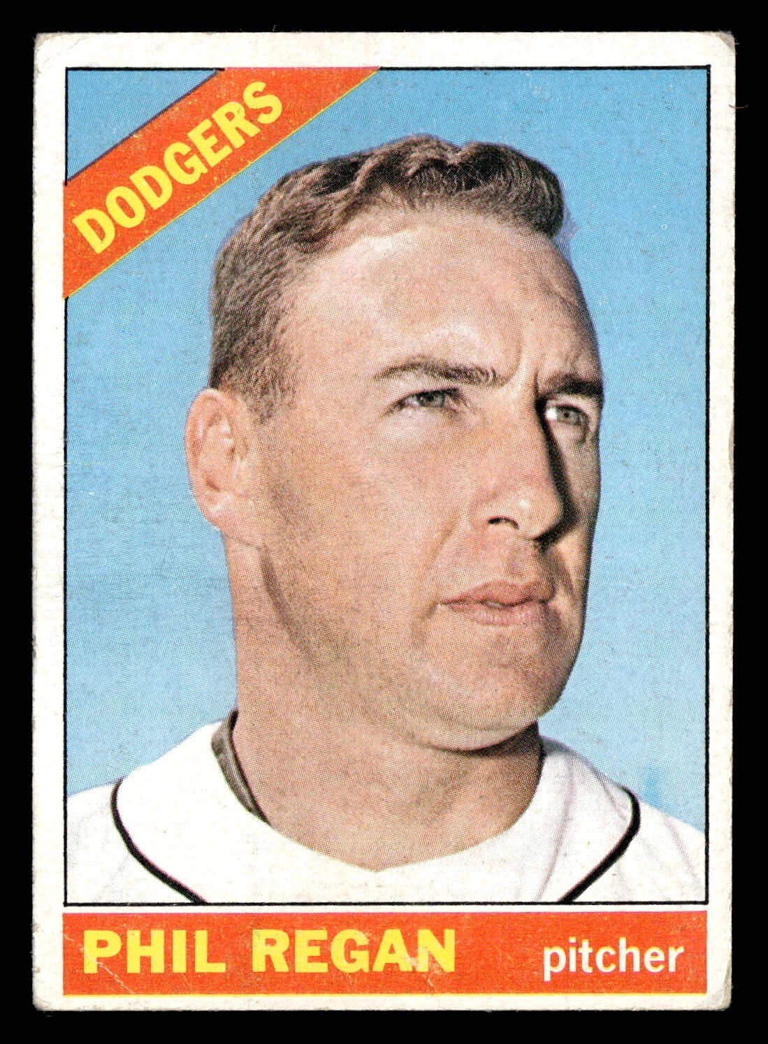 1966 Topps PHIL REGAN #347 GD Los Angeles Dodgers